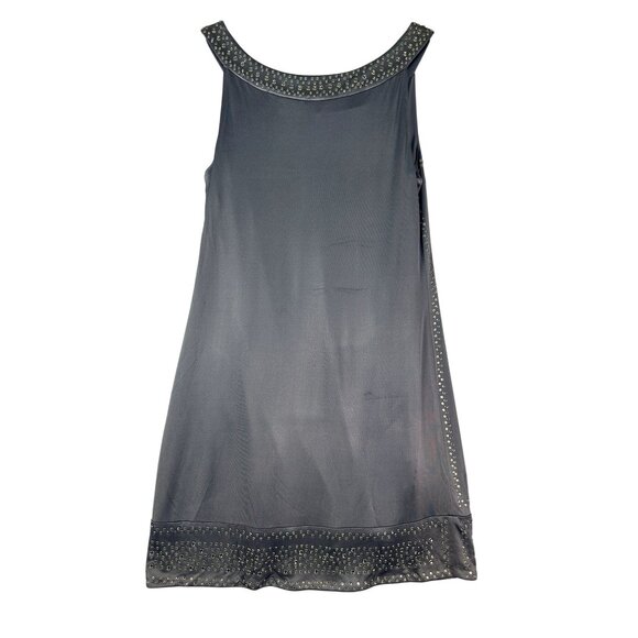 BCBGMaxazria Agate Lyris Beaded Sleeveless Mini Cocktail Dress Gray Size S NWT - Picture 2 of 14